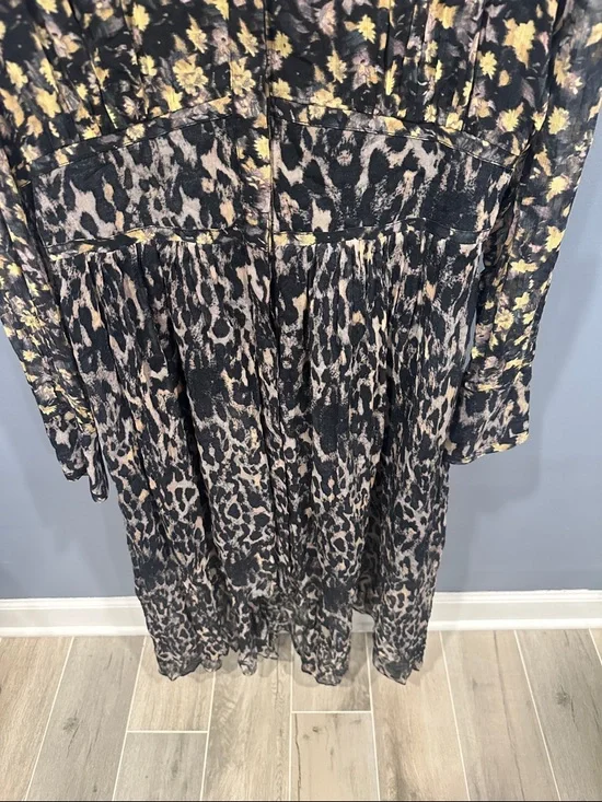 ALLSAINTS Liza Asa Dual Print High/Low Dress - Picture 6 of 9